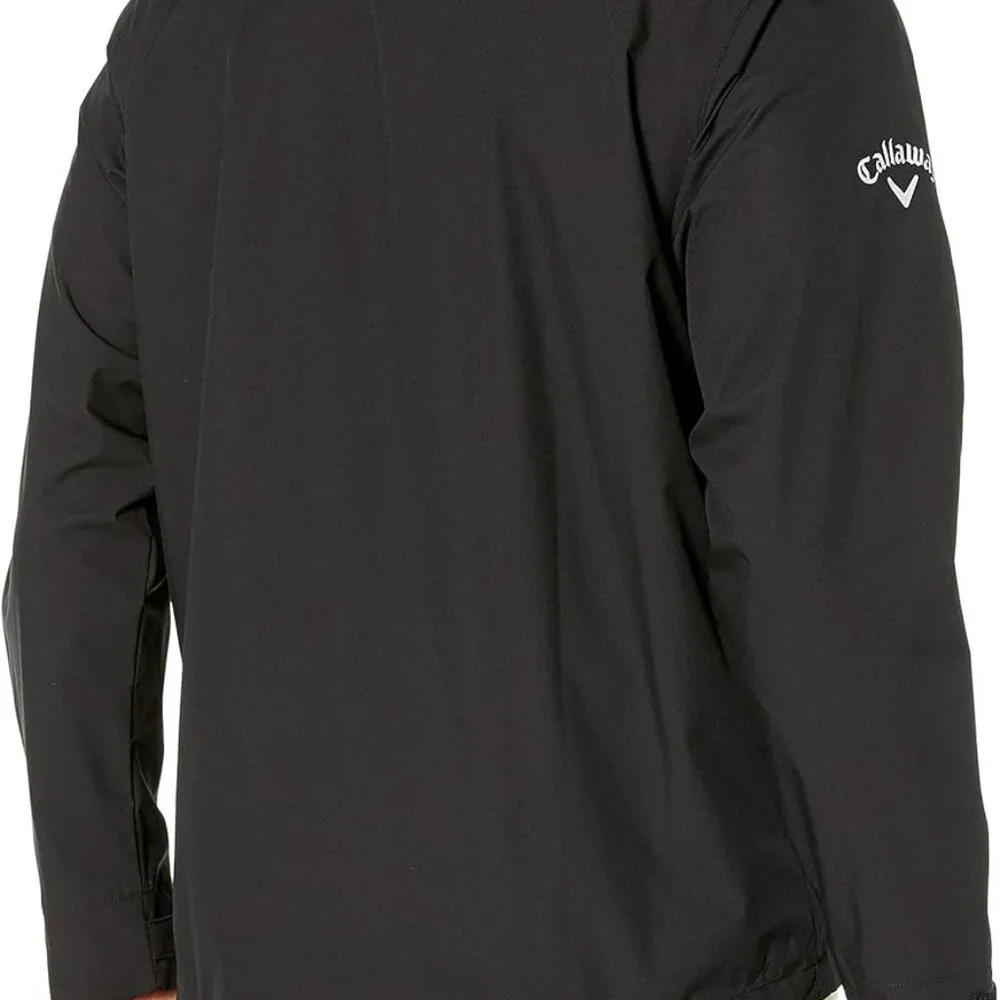 All-Weather Men's Long Sleeve Golf Windbreaker - Thermal Layer & Extended Sizes